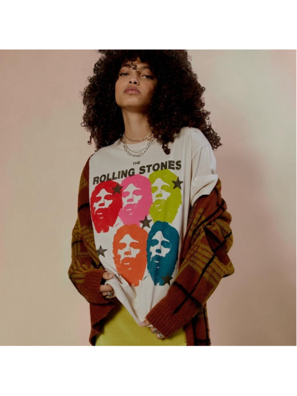 Daydreamer Rolling Stones Graphic Tee Oversized XS Band Tee